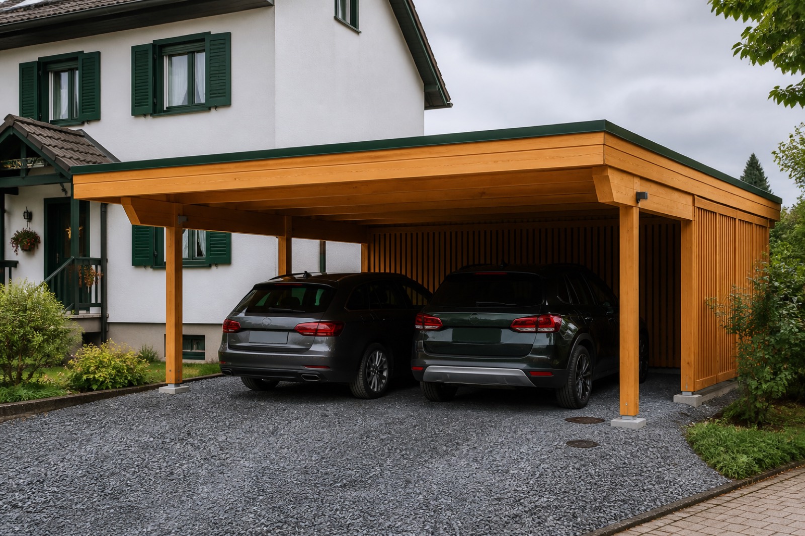 Carport aus Holz